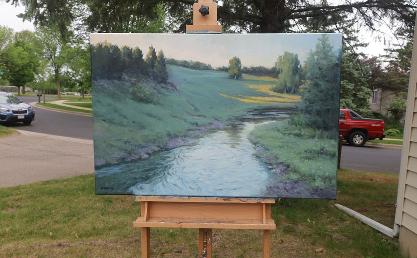 Green Valley by Shuxing Fan |  Context View of Artwork 