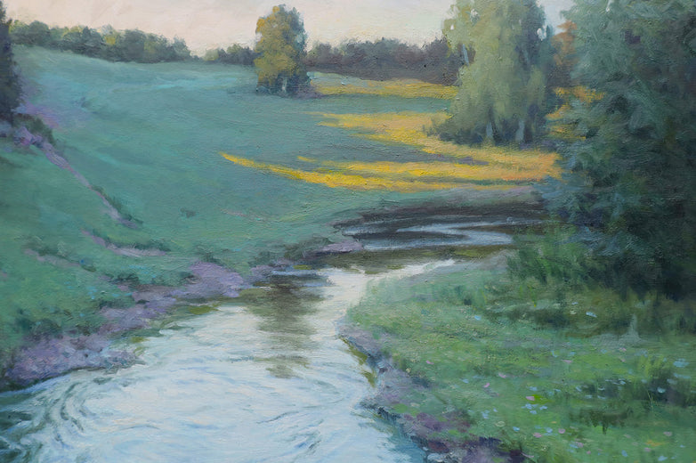 Green Valley by Shuxing Fan |   Closeup View of Artwork 