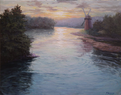 River Sunset by Shuxing Fan | Artwork Main Image