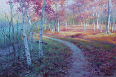 Original art for sale at UGallery.com | Woods by Shuxing Fan | $2,100 | oil painting | 24' h x 36' w | thumbnail 1