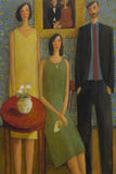Original art for sale at UGallery.com | Siblings by Glenn Quist | $1,275 | acrylic painting | 36' h x 24' w | thumbnail 1