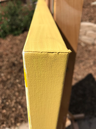 Sunshine by Alana Clumeck |  Side View of Artwork 