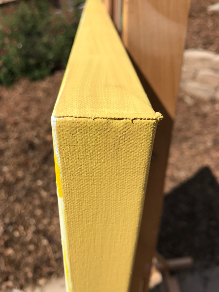 Sunshine by Alana Clumeck |  Side View of Artwork 