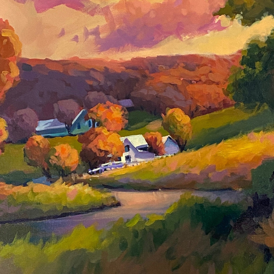 Golden Hour by Sri Rao |  Closeup View of Artwork 