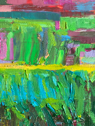 Macaw Fields by Srinivas Kathoju |   Closeup View of Artwork 