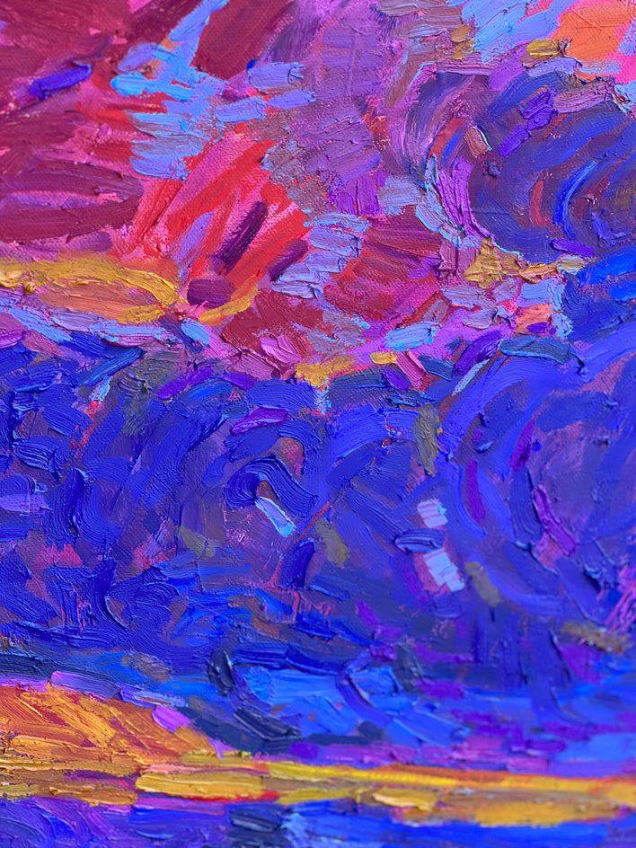 New Beginning Series-1 by Srinivas Kathoju |  Closeup View of Artwork 