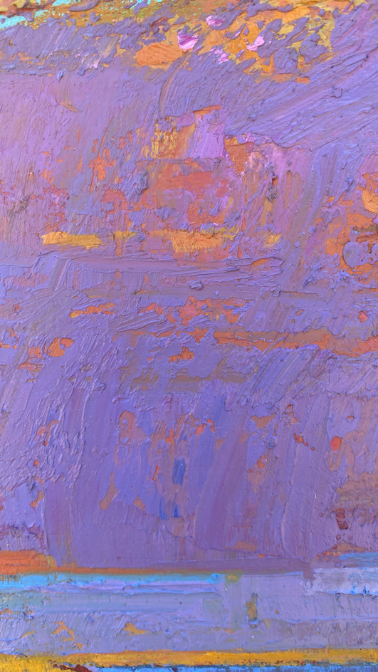 Purple Clouds by Srinivas Kathoju |  Closeup View of Artwork 