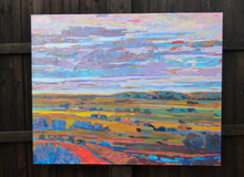 Original art for sale at UGallery.com | Rolling Fields and Skies by Srinivas Kathoju | $5,500 | oil painting | 48' h x 60' w | thumbnail 3