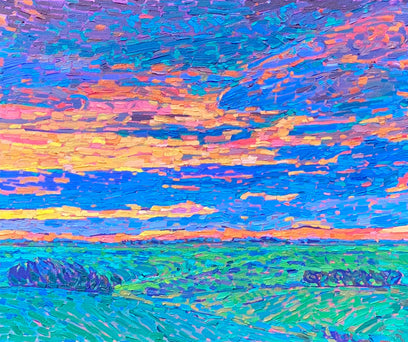 Texan Fields at Dusk by Srinivas Kathoju | Artwork Main Image