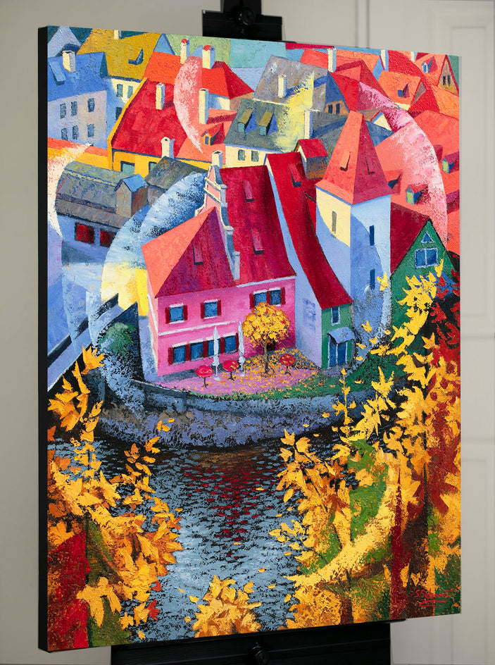 Cesky Krumlov by Stanislav Sidorov |  Context View of Artwork 