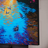 Original art for sale at UGallery.com | Ducks in Central Park, New York by Stanislav Sidorov | $3,800 | oil painting | 36' h x 36' w | thumbnail 2