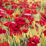 Original art for sale at UGallery.com | Field of Poppies - 2 by Stanislav Sidorov | $6,600 | oil painting | 36' h x 48' w | thumbnail 4