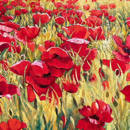 Field of Poppies - 2 by Stanislav Sidorov |   Closeup View of Artwork 