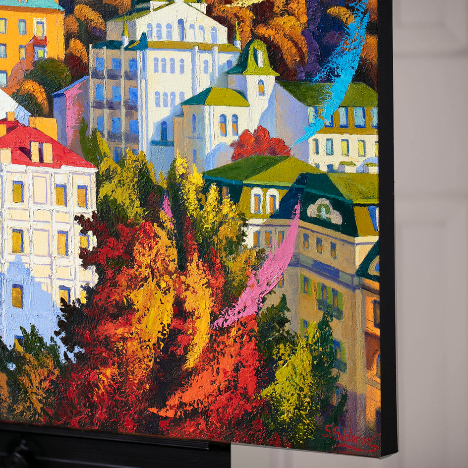 Kyiv, Ukraine. Andreevsky Spusk. Bell Ringing. by Stanislav Sidorov |  Side View of Artwork 