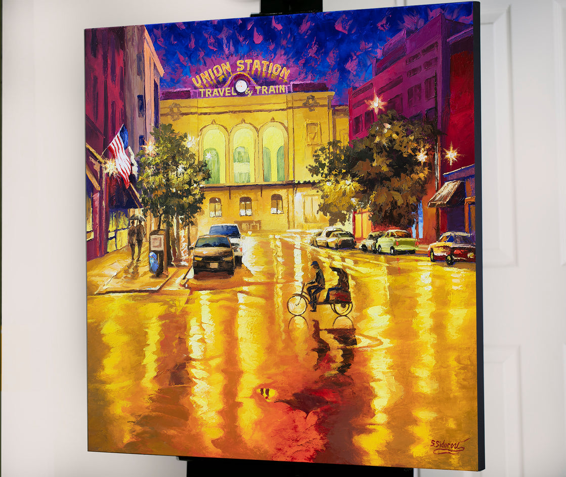Lights Reflection After the Rain. Union Station by Stanislav Sidorov |  Context View of Artwork 
