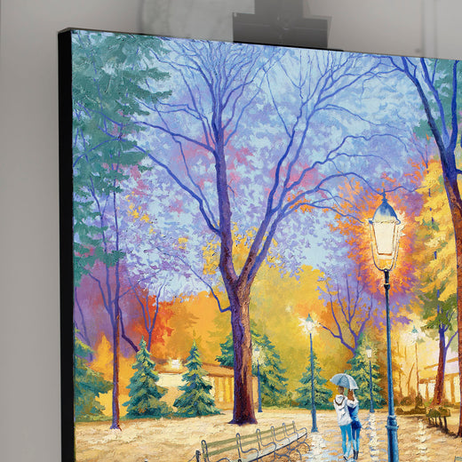 Quiet Glow. Central Park. New York by Stanislav Sidorov |  Side View of Artwork 