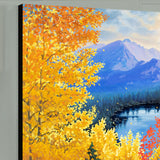 Original art for sale at UGallery.com | The Falling Leaves by Stanislav Sidorov | $11,000 | oil painting | 48' h x 60' w | thumbnail 2