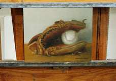 Original art for sale at UGallery.com | Baseball Glove - Wilson A2000 by Steve Boggs | $400 | oil painting | 8' h x 10' w | thumbnail 3
