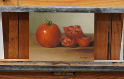 Original art for sale at UGallery.com | Better Boy Tomato by Steve Boggs | $375 | oil painting | 5' h x 7' w | thumbnail 3