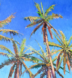 Original art for sale at UGallery.com | Coconut Palm Trees and the Blue Sky by Suren Nersisyan | $2,500 | oil painting | 30' h x 48' w | thumbnail 4