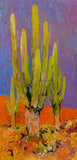 Original art for sale at UGallery.com | Desert Sentinels by Suren Nersisyan | $450 | oil painting | 24' h x 12' w | thumbnail 1