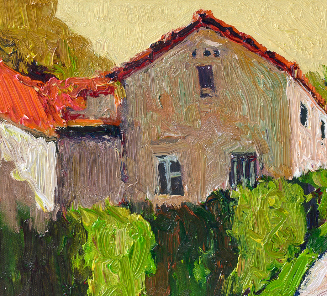 Early Morning. Driveway to the Ocean by Suren Nersisyan |  Side View of Artwork 