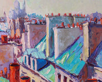 Original art for sale at UGallery.com | Roofs of the City, Paris by Suren Nersisyan | $750 | oil painting | 20' h x 24' w | thumbnail 2