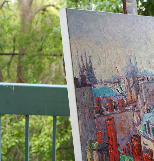 Roofs of the City, Paris by Suren Nersisyan |   Closeup View of Artwork 