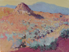 Original art for sale at UGallery.com | Soft Evening of the Desert by Suren Nersisyan | $450 | oil painting | 12' h x 16' w