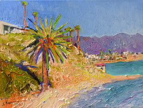 Original art for sale at UGallery.com | Sunny Day in California by Suren Nersisyan | $450 | oil painting | 12' h x 16' w