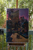 Original art for sale at UGallery.com | Twilight in New York, Flatiron Building by Suren Nersisyan | $2,000 | oil painting | 36' h x 24' w | thumbnail 2