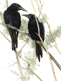 Original art for sale at UGallery.com | A Quiet Conversation by Suren Nersisyan | $325 | watercolor painting | 16' h x 12' w | thumbnail 1