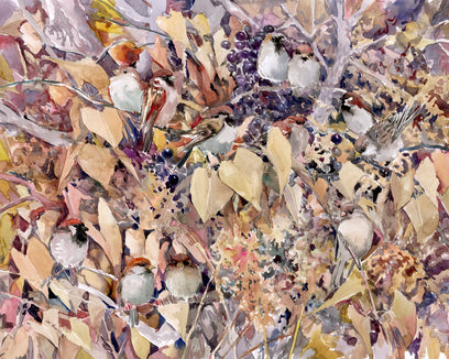  Main image of artist Suren Nersisyan's artwork titled Sparrows. Autumn Forest 