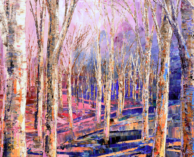 Dawn to Dusk by Tatiana Iliina |  Side View of Artwork 