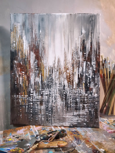 Neon in the Rain by Tatiana Iliina |  Context View of Artwork 