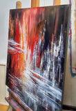 Original art for sale at UGallery.com | Rainmaker Incident by Tatiana Iliina | $3,050 | acrylic painting | 36' h x 30' w | thumbnail 2