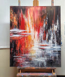 Original art for sale at UGallery.com | Rainmaker Incident by Tatiana Iliina | $3,050 | acrylic painting | 36' h x 30' w | thumbnail 3