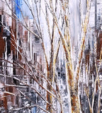 Original art for sale at UGallery.com | Silver Reflections by Tatiana Iliina | $750 | acrylic painting | 20' h x 16' w | thumbnail 4
