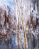 Original art for sale at UGallery.com | Silver Reflections by Tatiana Iliina | $750 | acrylic painting | 20' h x 16' w | thumbnail 1