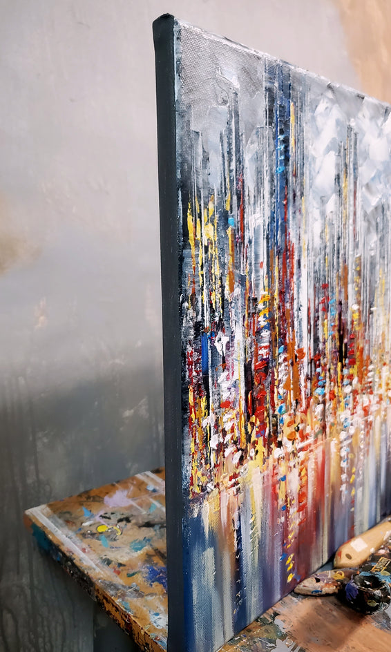 Sparkling Water by Tatiana Iliina |  Side View of Artwork 