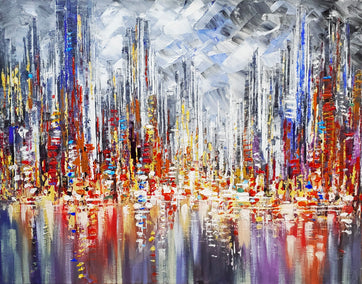 acrylic painting by Tatiana Iliina titled Sparkling Water