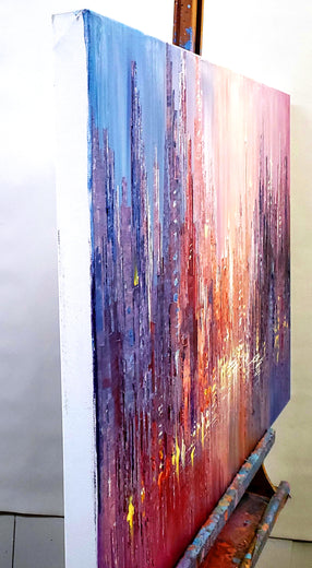 Urban Dreamscape by Tatiana Iliina |  Side View of Artwork 