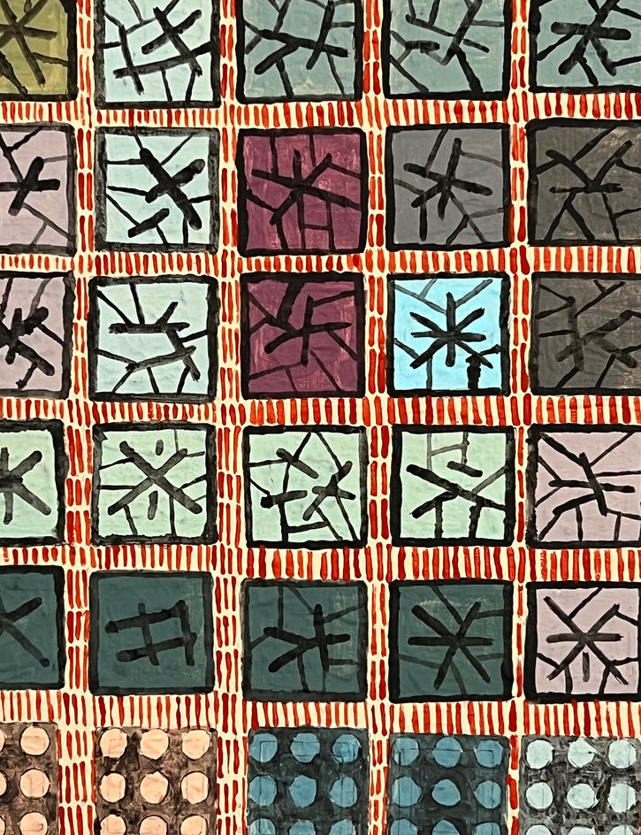Batik by Terri Bell |  Closeup View of Artwork 