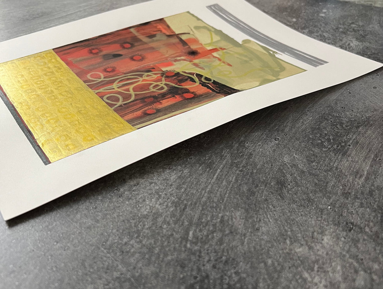 Field of Rays by Terri Bell |  Side View of Artwork 