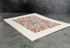 Original art for sale at UGallery.com | Fusion Pattern by Terri Bell | $350 | acrylic painting | 12' h x 9' w | thumbnail 2
