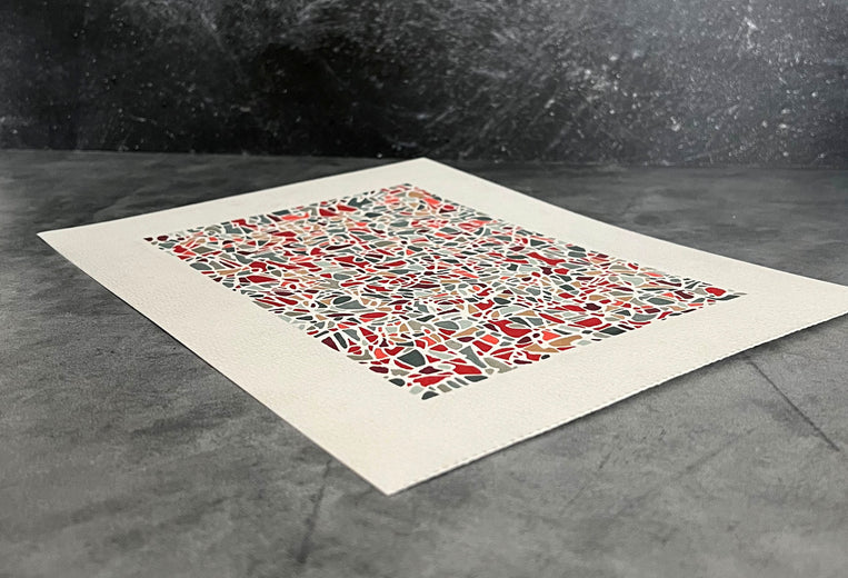 Fusion Pattern by Terri Bell |  Side View of Artwork 