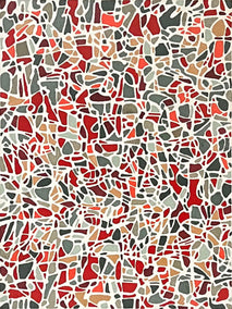 acrylic painting by Terri Bell titled Fusion Pattern