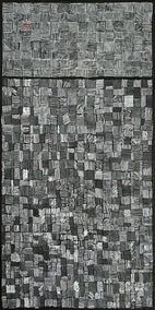 acrylic painting by Terri Bell titled Linear Maneuvers