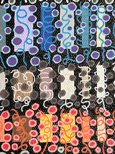 Loosely Connected by Terri Bell |   Closeup View of Artwork 