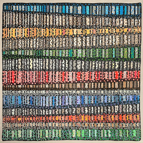 acrylic painting by Terri Bell titled Loosely Connected